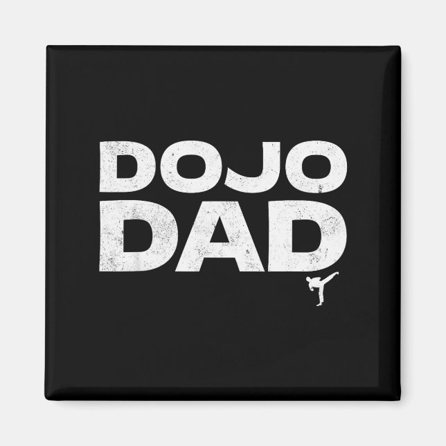 Dojo Dad Martial Arts Funny Father's Day Gift For  Magnet (Vorne)