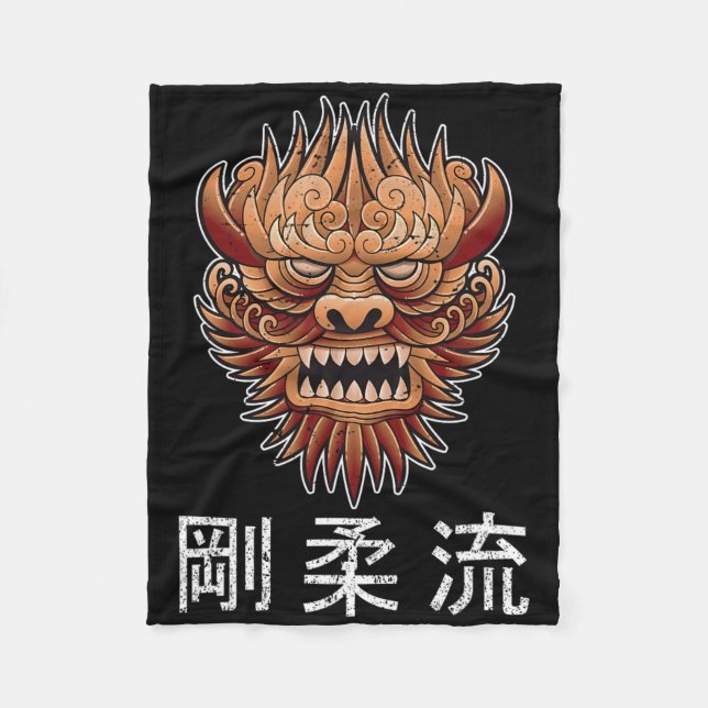 Dojo Training Karate Bestes Erbe des traditionelle Fleecedecke (Vorderseite)