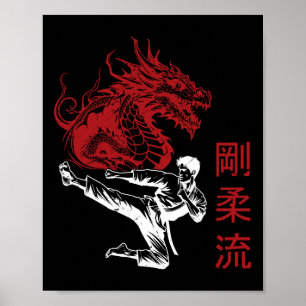 Dojo Training Karate Bestes Erbe des traditionelle Poster