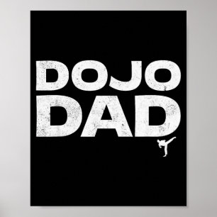 Dojo-Vater Kampfsport Lustiges Vatertagsgeschenk f Poster