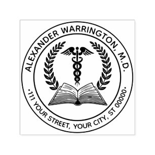 Doktor Caduceus #1LR Buch Name Adresse Permastempel