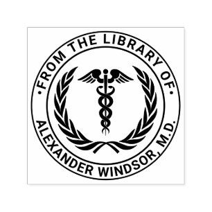 Doktor Caduceus #1LR Kranz Buchname Permastempel