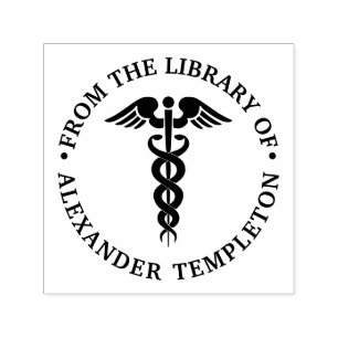 Doktor Caduceus „Aus der Bibliothek von“ Permastempel