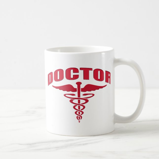 Doktor Caduceus Red Kaffeetasse (Rechts)