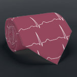 Doktor Cardiologist Kastanienbraun Muster Krawatte<br><div class="desc">Behandeln Sie Kastanienbraun-Rotkrawatte Muster Cardiologist Cardiogram ECG. Muster des Cardiogram ECG für Kardiologendoktor-Krawatte. Fertigen Sie besonders an und ändern Sie die Hintergrundfarbe, wenn Sie gewünscht werden. Entwerfen Sie gedruckt auf beiden Seiten von der Krawatte. Ein Elektrokardiogramm (ECG/EKG) ist eine elektrische Aufnahme des Herzens und wird in der Untersuchung der Herzkrankheit...</div>