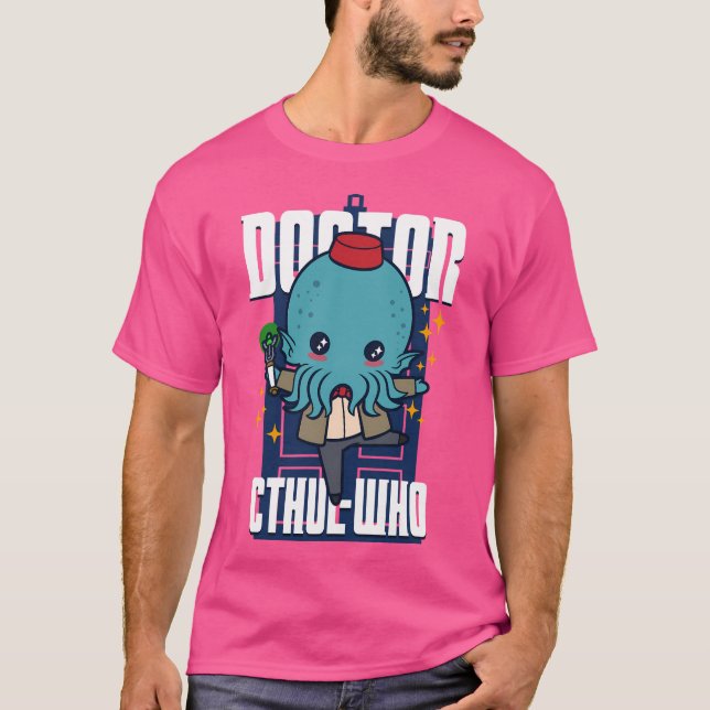 Doktor Cthul-Who Niedlich Kawaii Cthulhu Whovian Z T-Shirt (Vorderseite)