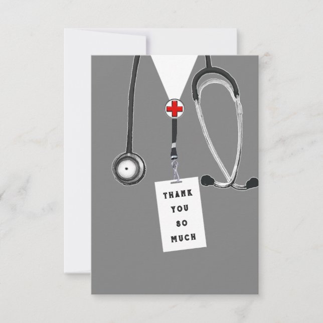 Doktor Dankeskarte (Vorderseite)