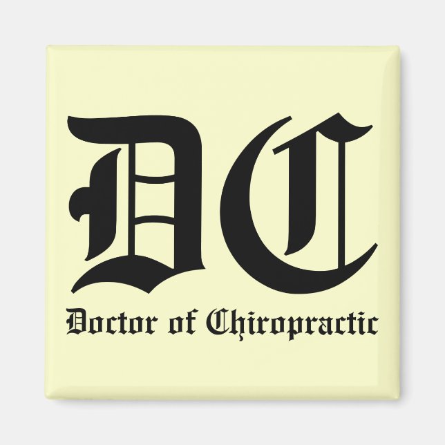 Doktor der Chiropraktik Magnet (Vorne)