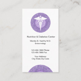 Doktor der Endokrinologie und Ernährung Terminkarte