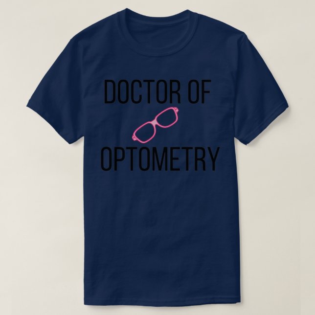 Doktor der Optometrie Brille 4 T-Shirt (Design vorne)