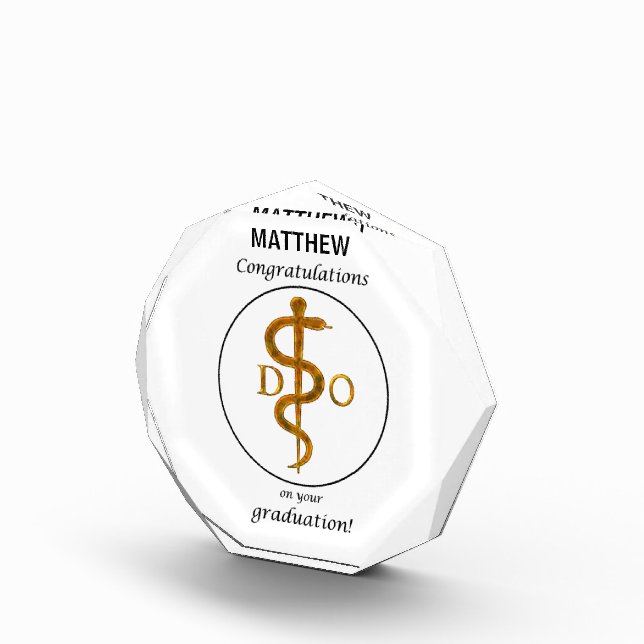 Doktor der Osteopathie Abschluss Herzlichen Glückw Fotoblock (Rechts)