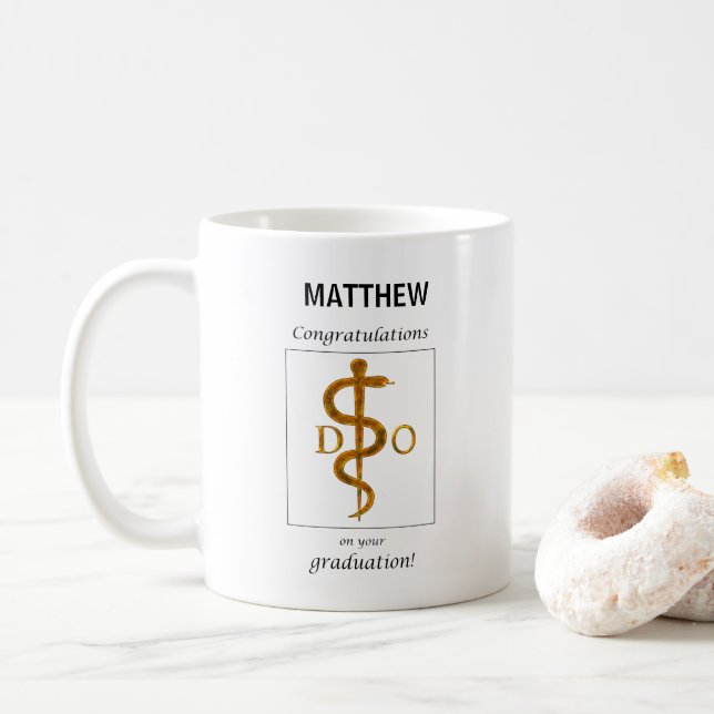 Doktor der Osteopathie Abschluss Herzlichen Glückw Kaffeetasse (Mit Donut)