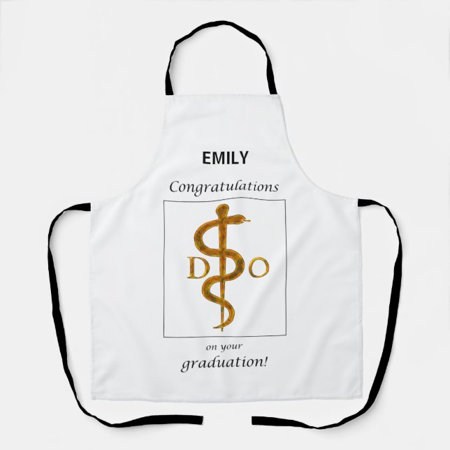 Doktor der Osteopathie Abschluss Herzlichen Glückw Schürze (Vorderseite)