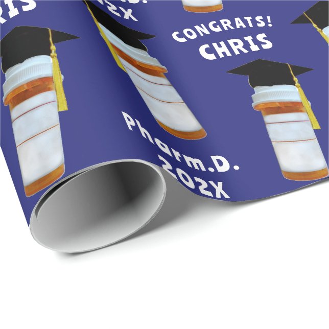 Doktor der Pharmazie Apotheker Geschenk Geschenkpapier (Rolleneckpunkt)