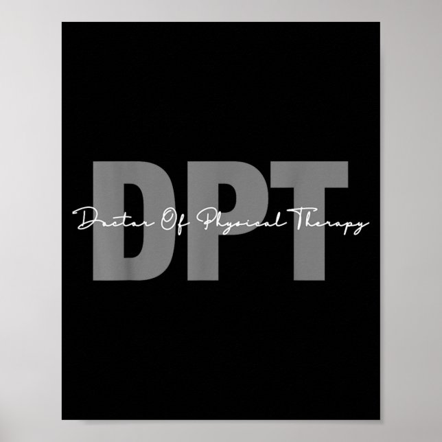 Doktor der Physiotherapie DPT-Studenten-Abschluss Poster (Vorne)