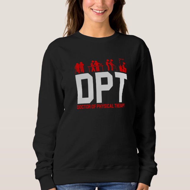 Doktor der Physiotherapie Sweatshirt (Vorderseite)