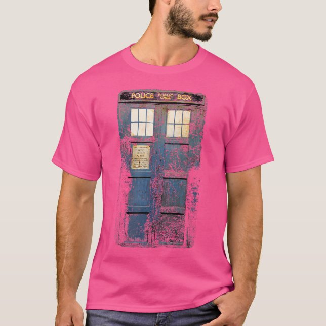 Doktor, der Tardis Cosplay spaltete Zeitreise T-Shirt (Vorderseite)