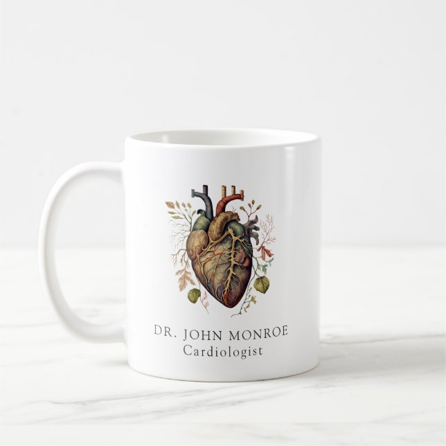 Doktor des Anatomischen Herzkartologen Kaffeetasse (Links)
