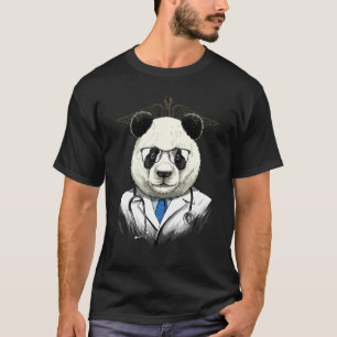 Doktor Giant Panda Chirurg Arzt Dr. MD Tier T-Shirt