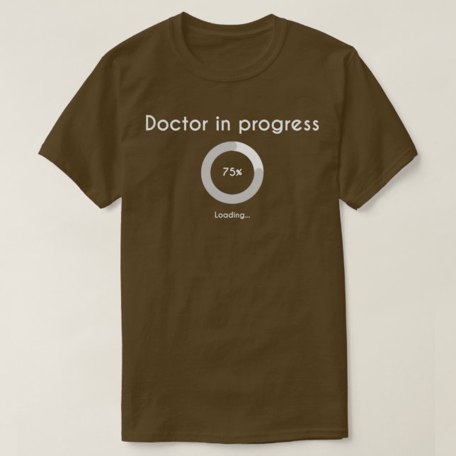Doktor in Arbeit PHD Future Doktor 2 T-Shirt (Design vorne)
