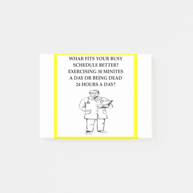 Doktor Joke Post-it Klebezettel (Vorderseite)