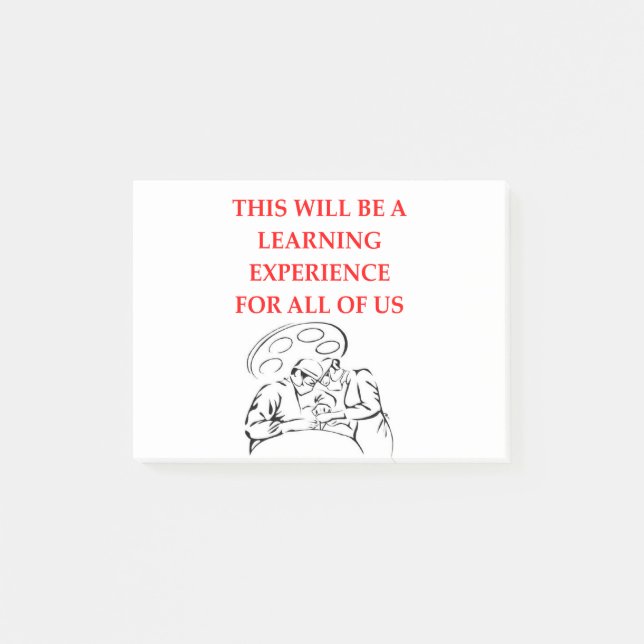 Doktor Joke Post-it Klebezettel (Vorderseite)