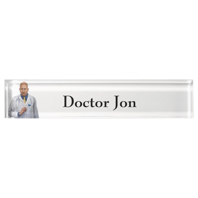 Doktor Jon Nameplate Namensplakette (Vorderseite)