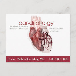 Doktor Kardiologie Postkarte