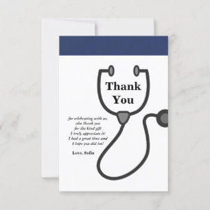 Doktor, Krankenpflege, Ärztlicher Dankeschön-Auswe Dankeskarte