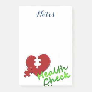 Doktor Krankenschwester Sportmedizin Frieden Liebe Post-it Klebezettel