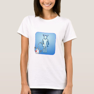 Doktor Krankenschwester Sportmedizin Frieden Liebe T-Shirt