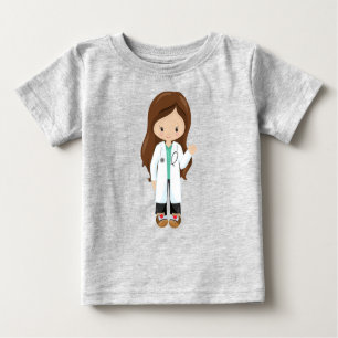 Doktor, Krankenschwester, Stethoskop, Labrador, Br Baby T-shirt