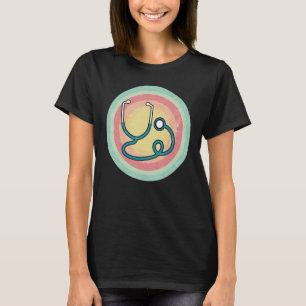 Doktor Krankenschwester Vintage Retro Stethoskop Ä T-Shirt
