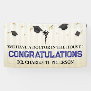 Doktor Medizinschule Gratulation Abschluss Banner