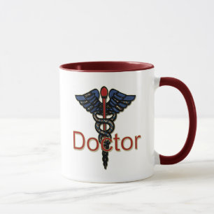 Doktor mit Caduceus Tasse