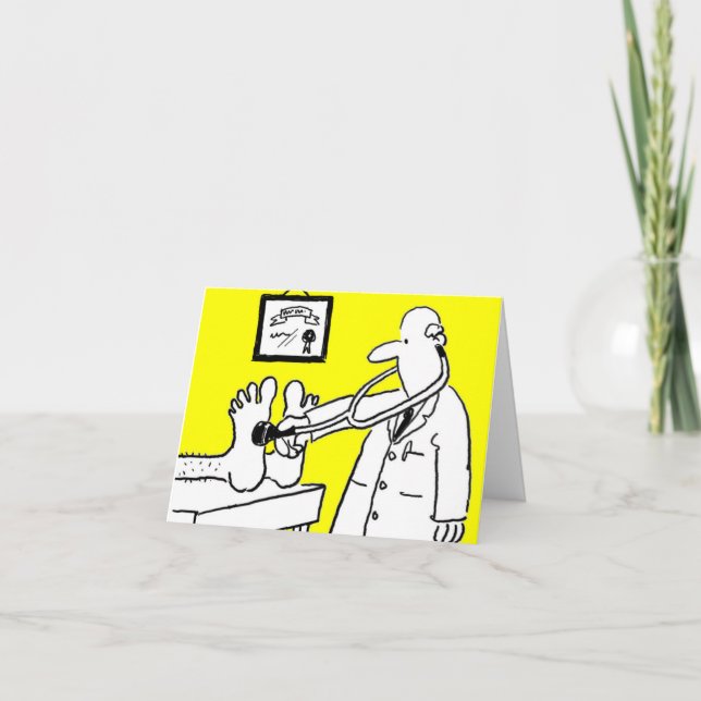 Doktor mit Stethoscope Card Karte (Vorderseite)