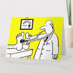 Doktor mit Stethoskop Karte