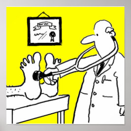 Doktor mit Stethoskop Poster