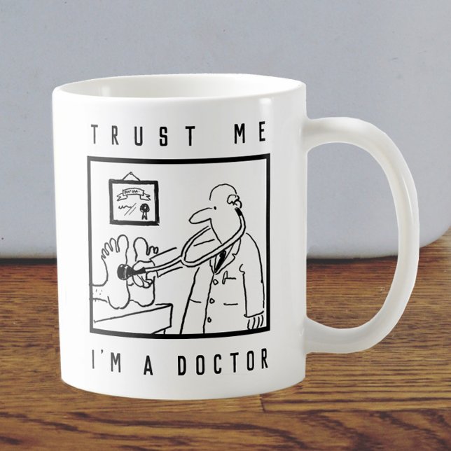 Doktor mit Stethoskop Prüffutter Kaffeetasse (Von Creator hochgeladen)