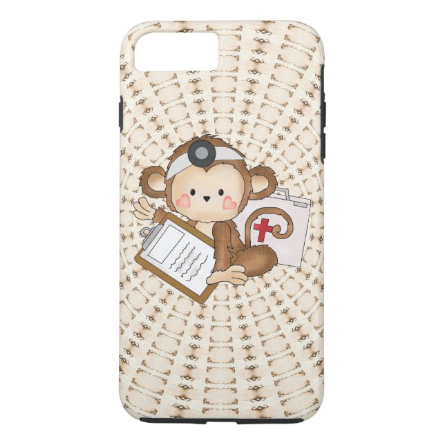 Doktor Monkey iPhone 7 starker Plusfall Case-Mate iPhone Hülle (Rückseite)