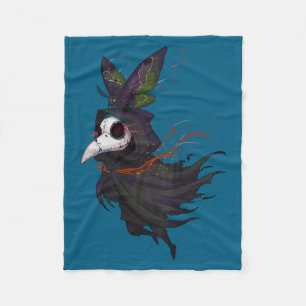 Doktor Okkult Gesicht Pest Gothic Cottagecore Mott Fleecedecke