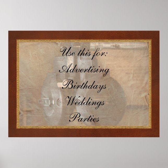 Doktor - Optometrie - Ein alter Phoropter Poster (Vorne)