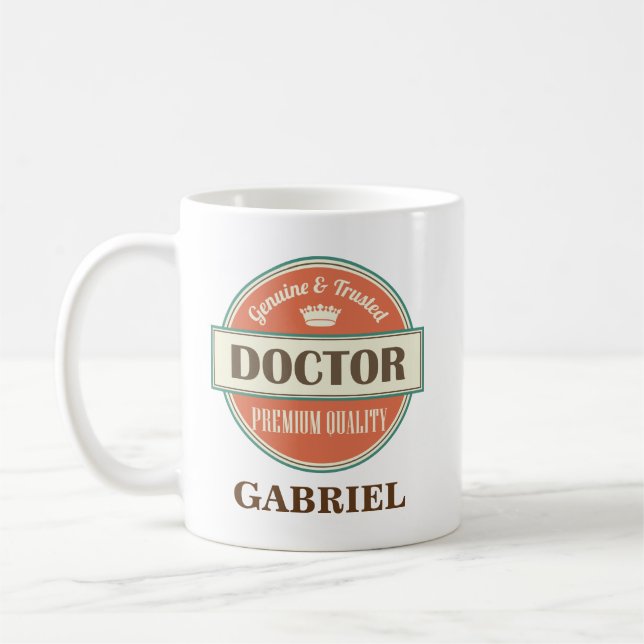 Doktor Personalized Office Mug Gift Tasse (Links)