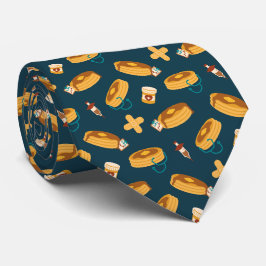 Doktor Pfannkuchen Navy Krawatte