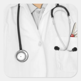 Doktor Quadratischer Aufkleber
