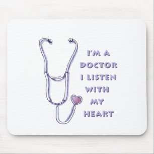 Doktor Stethoscope Heart Mouse Pad Mousepad