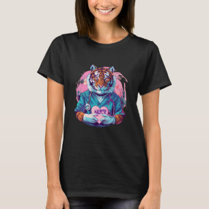 Doktor Tiger Gesundheitswesen Pflege Stethoskop Kr T-Shirt