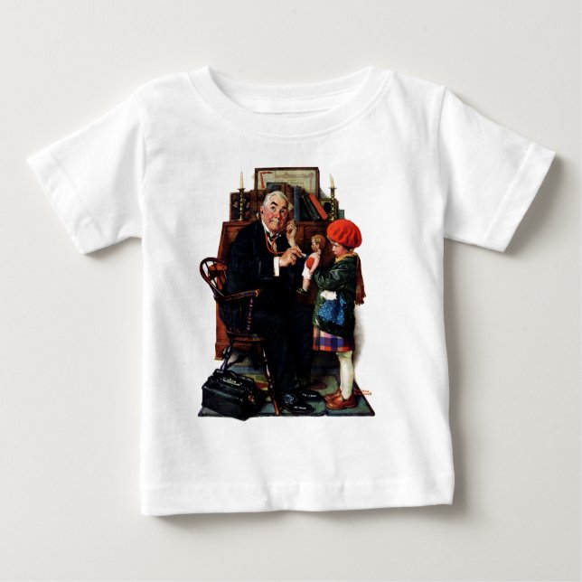 Doktor und Puppe Baby T-shirt (Vorderseite)