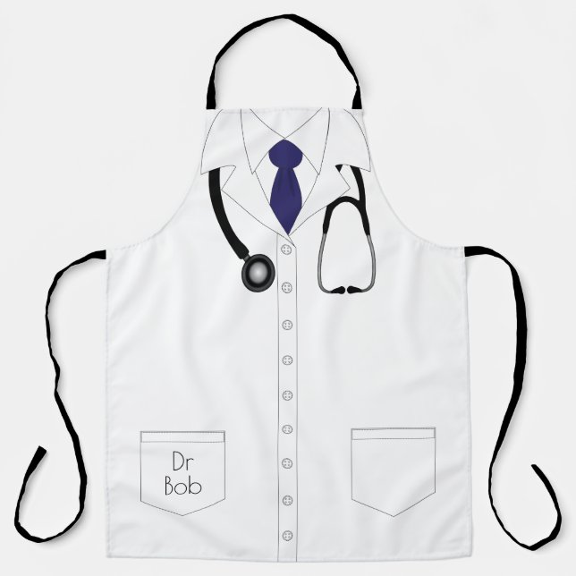 Doktor Uniform mit Stethoscope Novelty Schürze (Vorderseite)