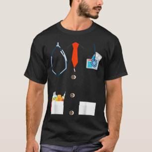 Doktor Weißer Laborkittel Lustiges Halloween-Kostü T-Shirt
